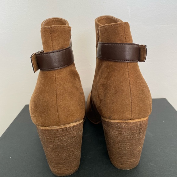Abound Brown Suede Ankle Heeled Boot - Picture 5 of 5